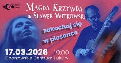Plakat wydarzenia:  Koncert  Magda Krzywda  Sławek Witkowski 